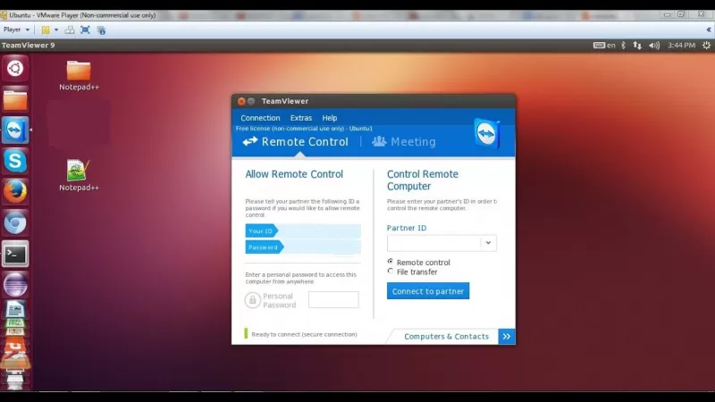 ubuntu установить teamviewer