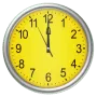 Yellow clock (Wallpapyrus pro) логотип